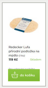 Lufa Redecker přírodní podložka na mýdlo
